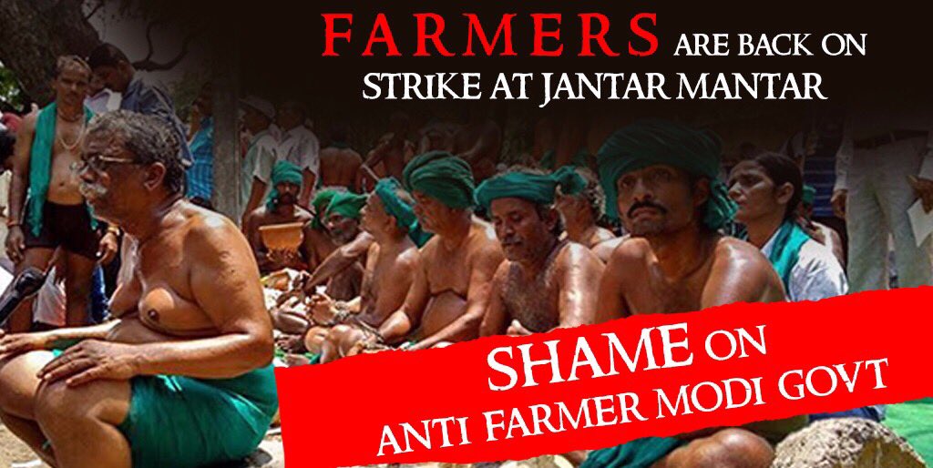 किसान फिर से जंतर मंतर वापस आ गया लेकिन किसान विरोधी इस सरकार के कानों में जूँ तक नहीं रेंग रही। <a href="/VTankha/">Vivek Tankha</a> <a href="/OfficeOfKN/">Office Of Kamalnath</a> <a href="/PrashantO7/">Prashant Pandey 🇮🇳</a> <a href="/ANI_news/">Breaking News</a>