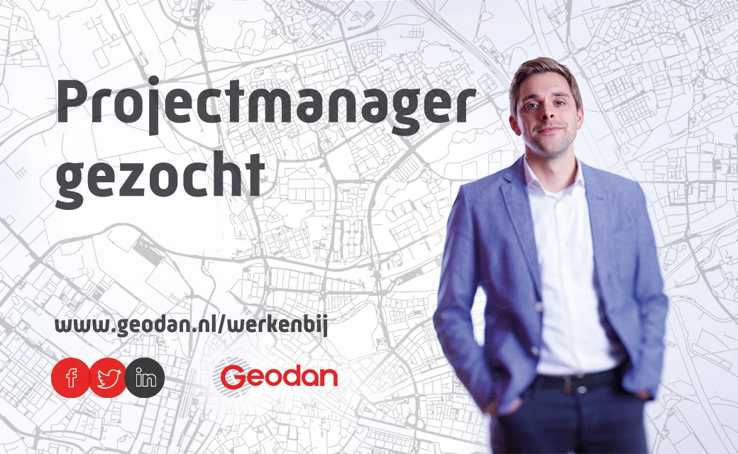 GeodanNL's tweet photo. Word jij onze nieuwe #projectmanager?
Check de #vacature op https://t.co/kbrQY0AQjz #amsterdam #denbosch https://t.co/7zprgOCDEg