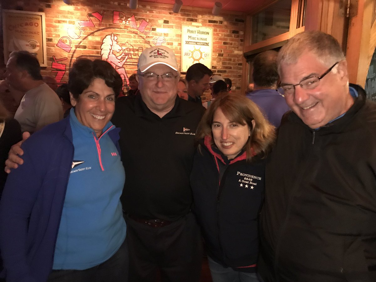 RacetoMackinac's tweet photo. #CYCRTM racers have finally arrived! We've been waiting for you @PinkPonyMI #RhumbRunner #bloodymarytime https://t.co/Enq49iYOYC
