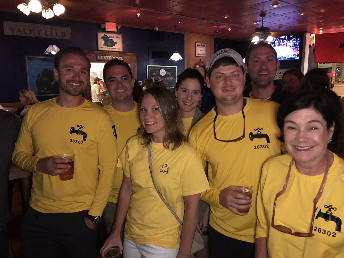 RacetoMackinac's tweet photo. #CYCRTM racers have finally arrived! We've been waiting for you @PinkPonyMI #RhumbRunner #bloodymarytime https://t.co/Enq49iYOYC