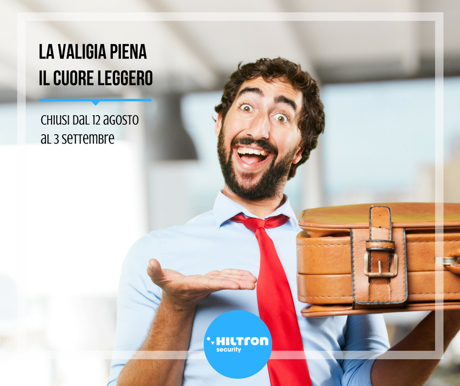 hiltronsecurity's tweet photo. La valigia piena, il cuore leggero. 
Part #Estajesenzapensier, perché la #sicurezza non va in vacanza! 
https://t.co/3CIu6LhQ0B https://t.co/DVRuLNQKIO