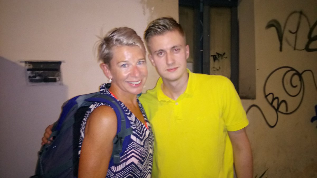 Katie Hopkins with Holocaust denier Peter Sweden