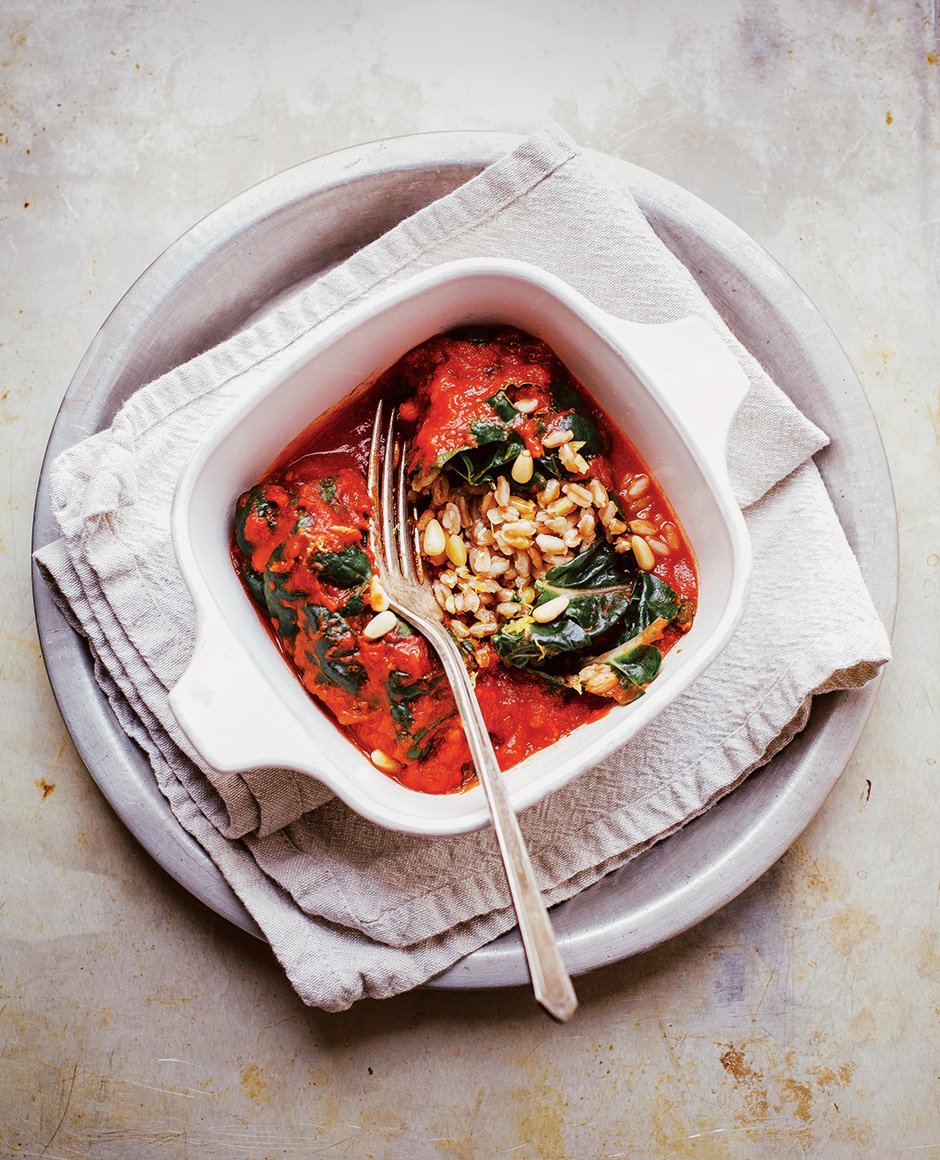 newedist's tweet photo. Mmmm... farro-stuffed chard rolls from #FirstMessCookbook. All for using this ancient grain any which way. https://t.co/KjGX0Mi8d5 https://t.co/r7HOCjdvxi