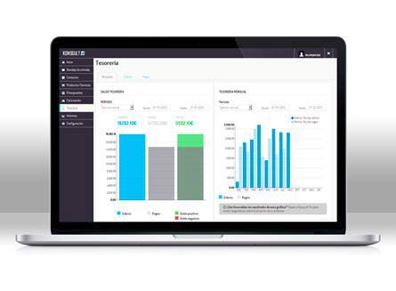 konssult's tweet photo. Con ntros tienes un exhaustivo control de cobros y pagos pendientes asociados a un cliente o proveedor. Además de gráficas de situación. https://t.co/ub2TcAnRGc
