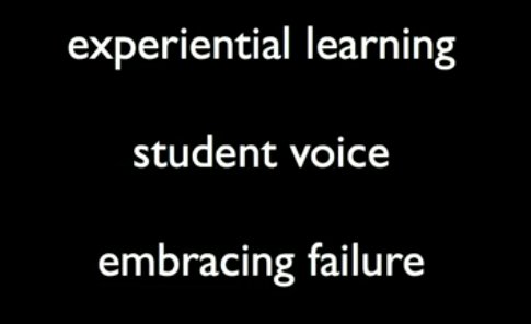 D Laufenberg youtu.be/up4hFj-jcTY - A nurturing learning env includes experiential learning, S voice, &amp; embracing failure #IICT2AQ
