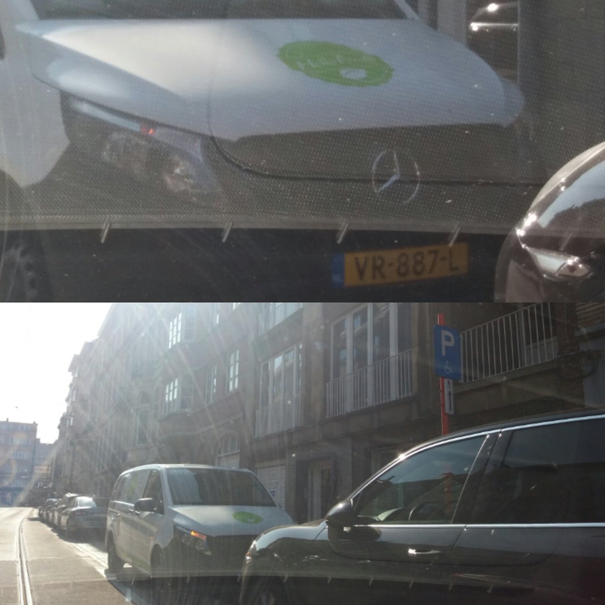 Quand <a href="/HelloFreshNL/">HelloFresh NL</a> squatte 1 place de stationnement réservée aux personnes #handicapées #incivilité #Disrespect #disabled #hellofresh #pmr