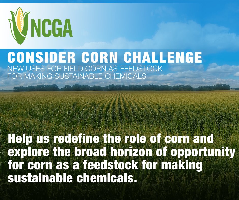 NineSigma's tweet photo. Submit an innovative way to transform field corn into safe chemicals in @NationalCorn's #ConsiderCornChallenge https://t.co/NwN013XfGI https://t.co/QVOMjtlJok