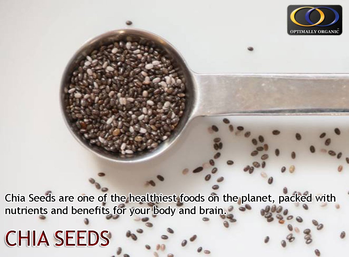 OptimallyO's tweet image. Chia seeds are the richest source of omega-3 fats of any plant and possess several other health benefits. #organicproduct #organicsolution