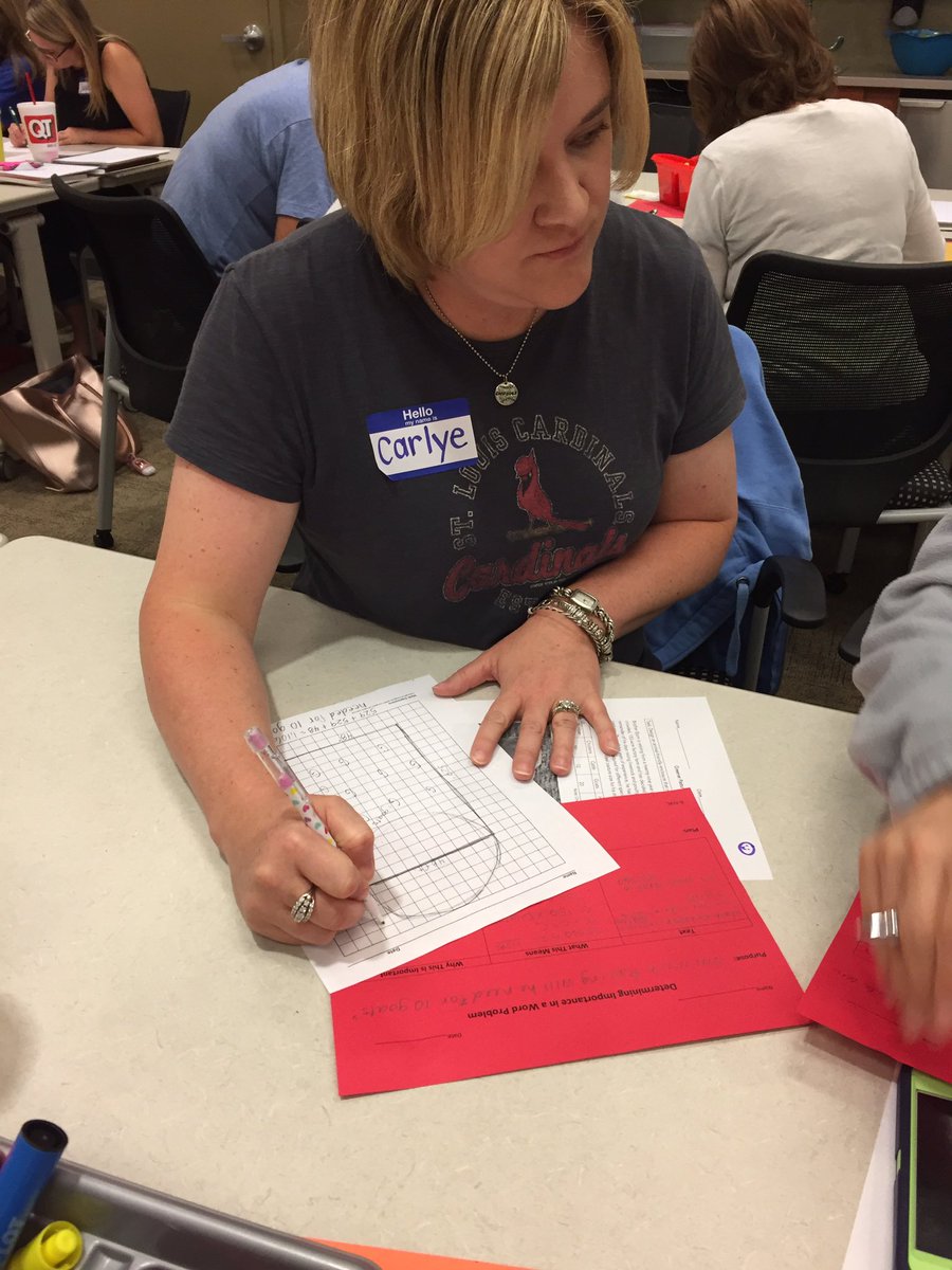 jdkubiak's tweet photo. LSR7 Ts determine importance about problem solving in math. #R7PD #r7mathworkshop @PEBCorg https://t.co/rofCRfU10o