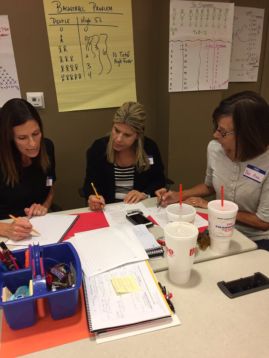 jdkubiak's tweet photo. LSR7 Ts determine importance about problem solving in math. #R7PD #r7mathworkshop @PEBCorg https://t.co/rofCRfU10o
