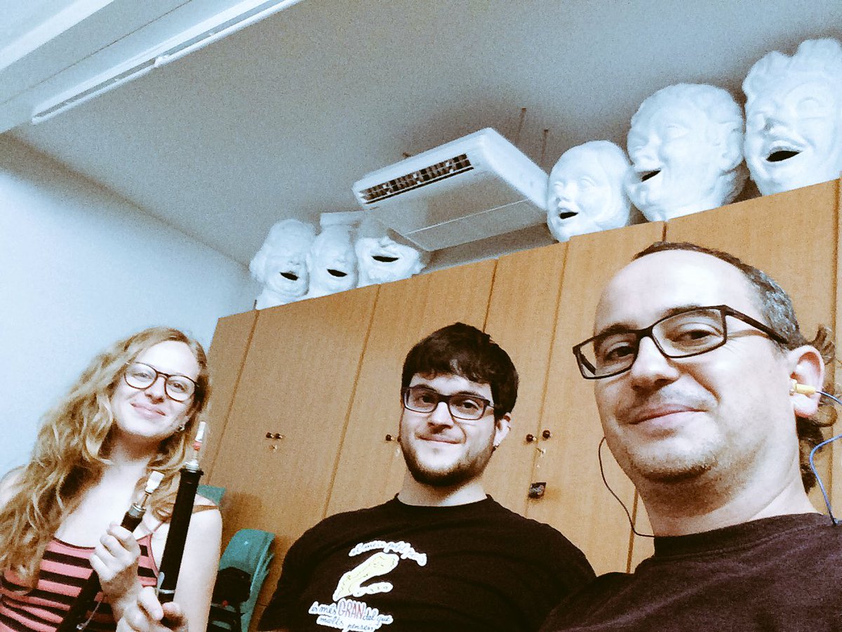 Assajant la missa per cor, gralla i orgue que podreu sentir el 26 de juliol a El Vendrell #grallaiorgue #Ganxets #elvendrell