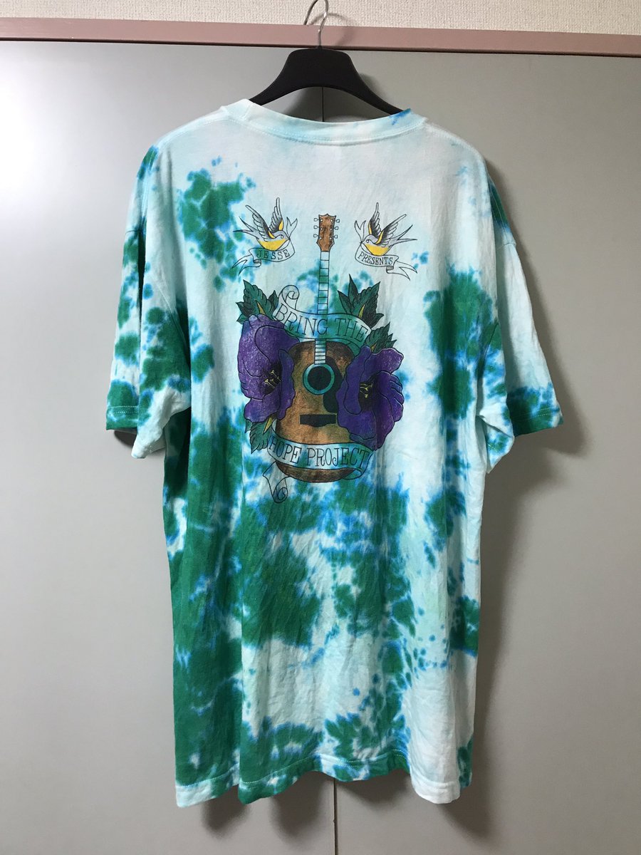 ts1981911's tweet photo. 戸越の日にJSFで買ってきたTシャツに黒いシミ付いてしまったのでタイダイ染めした
#JSF
#タイダイ染め
#bringthehopeproject https://t.co/9QeQIMSoFe