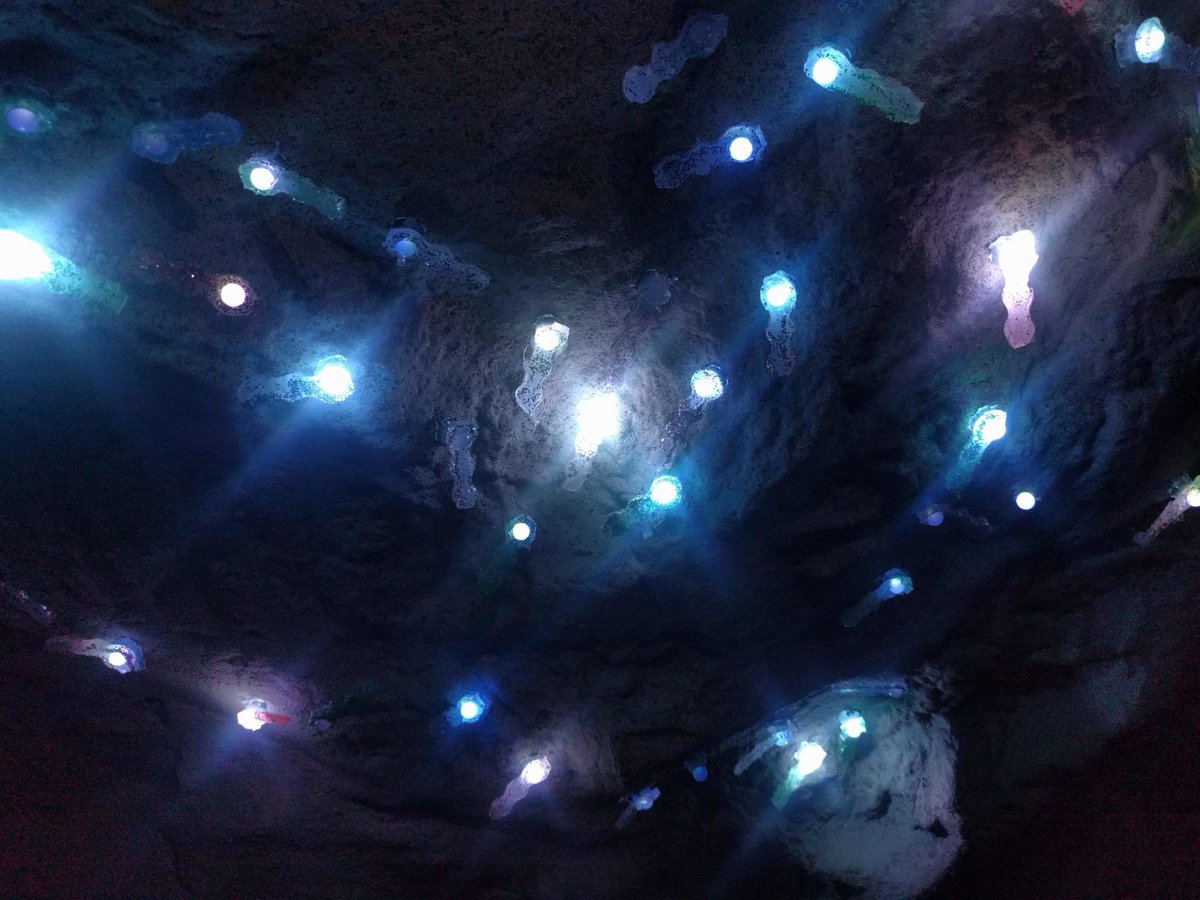 GuerillaDance's tweet photo. Did you catch us in the grottos @GlastoFest? Read about our @GreenpeaceUK interactive installation on our blog https://t.co/h9fIv5CHPS https://t.co/kHlMwU4jzR