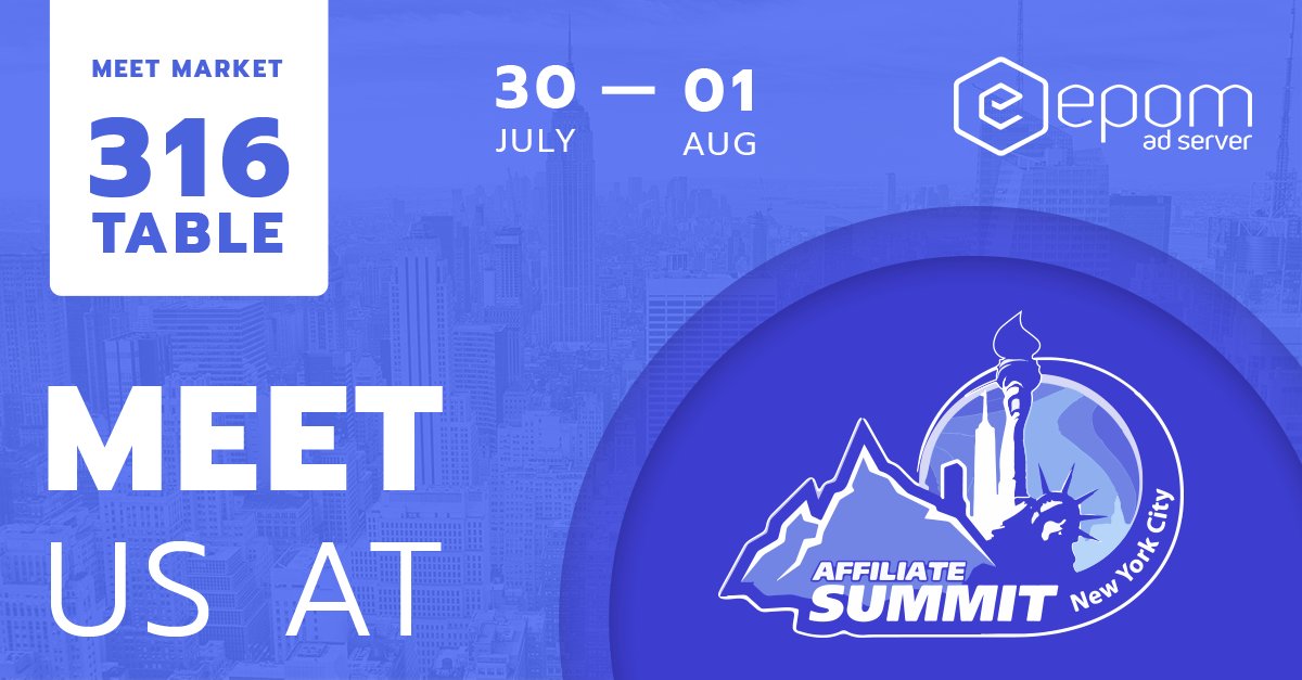 EpomAdServer's tweet photo. #Epom is attending #ASE17 in #NY on July 30 - August 1. Come to booth 316 and see how we can grow your #revenue: https://t.co/8x3skroboV https://t.co/G0e4nEwKms