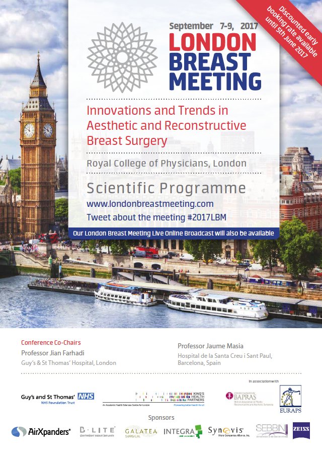 LDN_BM's tweet image. @SebbinUk Really looking forward to your session on implant technology at London Breast Meeting #2017LBM, delivered by Dr Michael Atlan