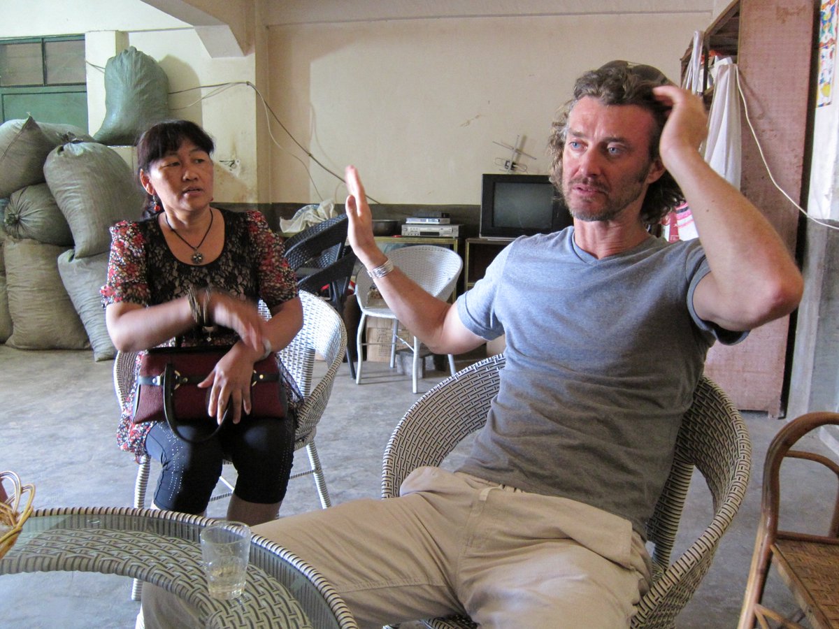 teaexplorerfilm's tweet photo. When @JeffFuchsTea has had enough questions he will do this: https://t.co/sJ76Ht0rod