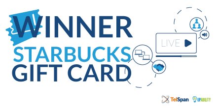 melgoheels's tweet photo. Congrats Kim Dodson from The Arc Indiana. Starbucks gift card winner. Come by the @TelSpan booth. #ISAEConvention https://t.co/ZiH6SrdG30