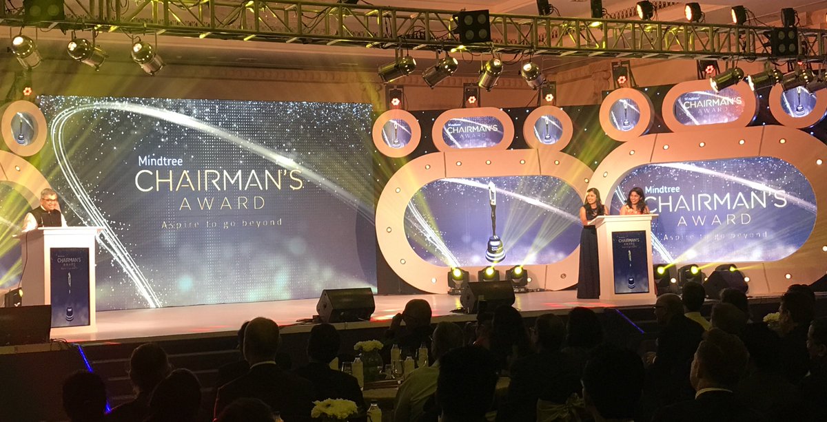 Mindtree_Ltd's tweet photo. The speech from our #Chairman himself! #BestofMindtree #ChairmansBest #WelcometoPossible #ChairmansAward2017 https://t.co/rg6V5cy8MF
