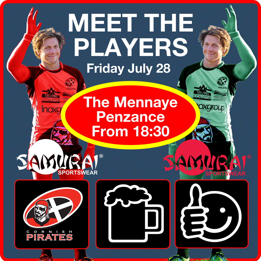 CornishPirates1's tweet photo. Excitement mounts as new season beckons
Meet The Players Friday July 28
#Cornish Pirates v @AberavonRFC Sat Aug 12
https://t.co/tXy0Ahsudj https://t.co/FMdjQnan6k
