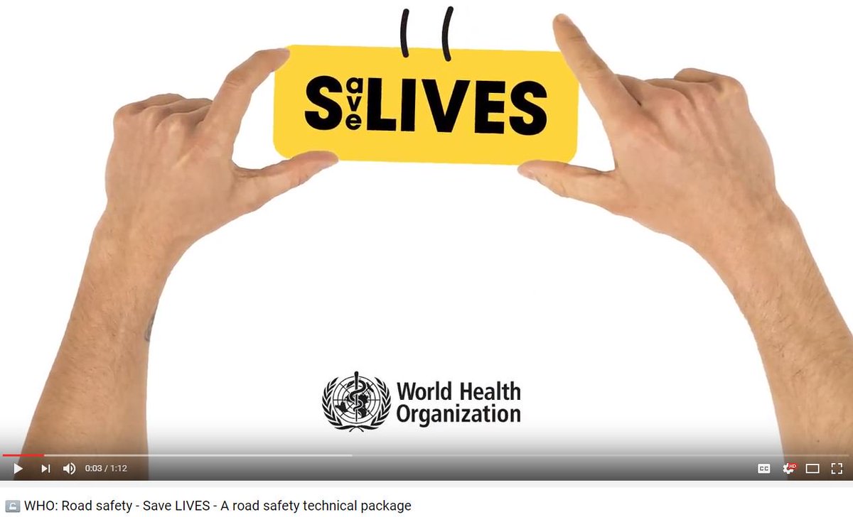 UNRSC's tweet photo. New! Suite of videos outlining 6 strategies in Save LIVES: a #roadsafety technical package. View &amp; share: https://t.co/ng3nr6EYKS #SaveLIVES https://t.co/yY5zrFvi40