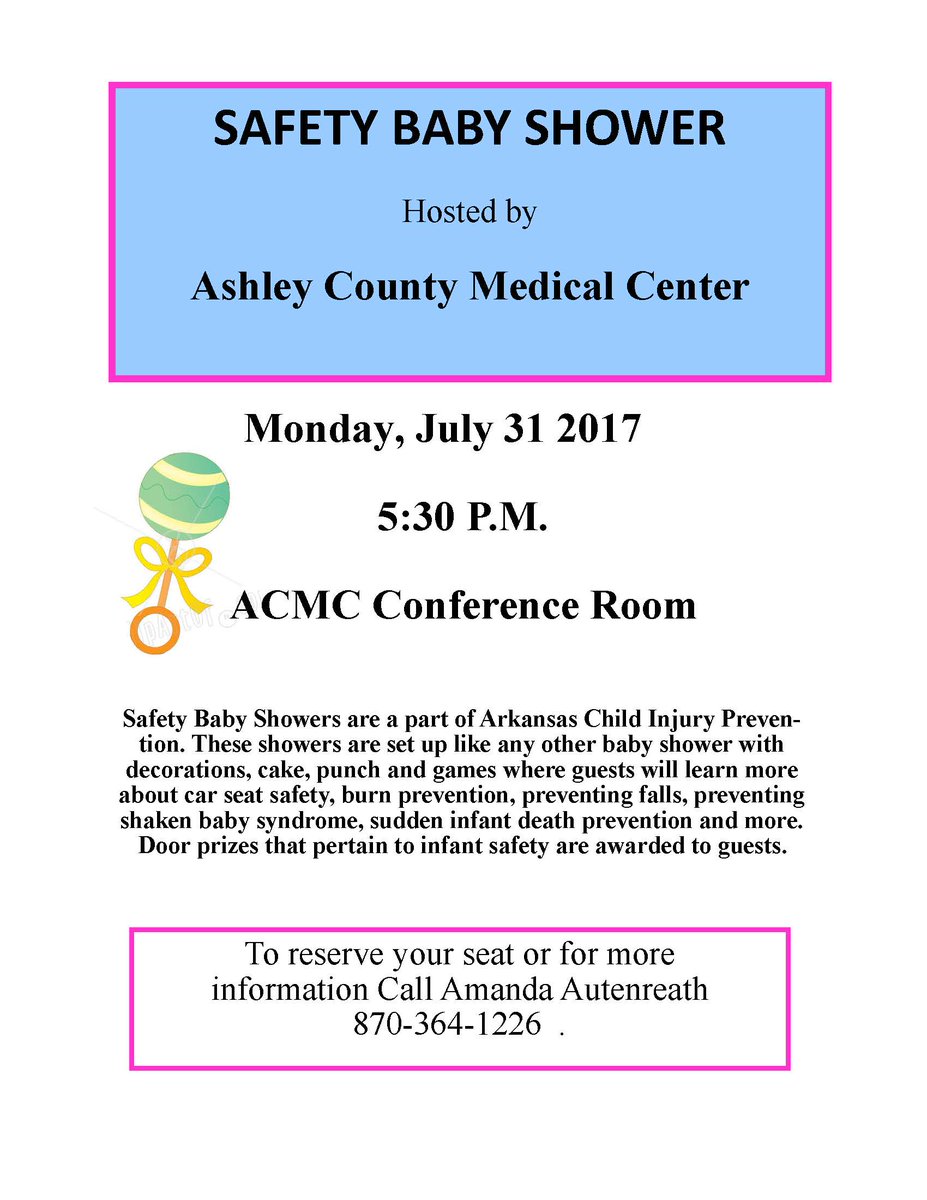 Don't miss our Safety Baby Shower on July 31!
