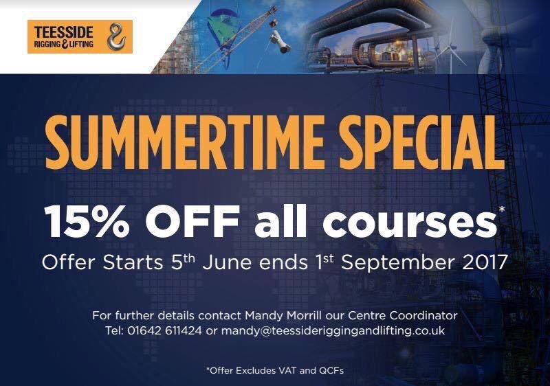 TeessideRigging's tweet photo. Get a 15% discount on the following courses:

✅Appointed Persons Moving Loads (21st-27th July)
✅OPITO 3&amp;4 (17/18th August)

01642 611424 https://t.co/pBaUmnbD2f