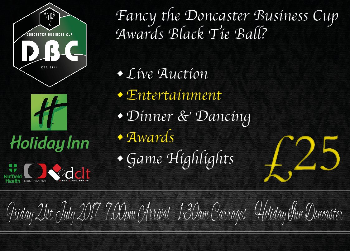 DonBusinessCup's tweet photo. BALL TABLE GIVEAWAY! Simply like, share, retweet + publicise this post where you see it to try win a free table at the #DBC ball on friday! https://t.co/8RYw4KfdSd