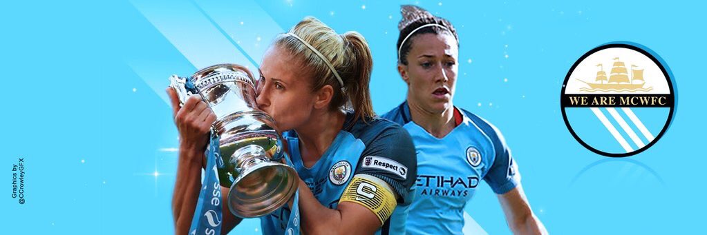 MCWFCXtra's tweet photo. We have a new header featuring @stephhoughton2 and @LucyBronze, credit to @CCrowleyGFX for making it! https://t.co/xsy6lSxDgx