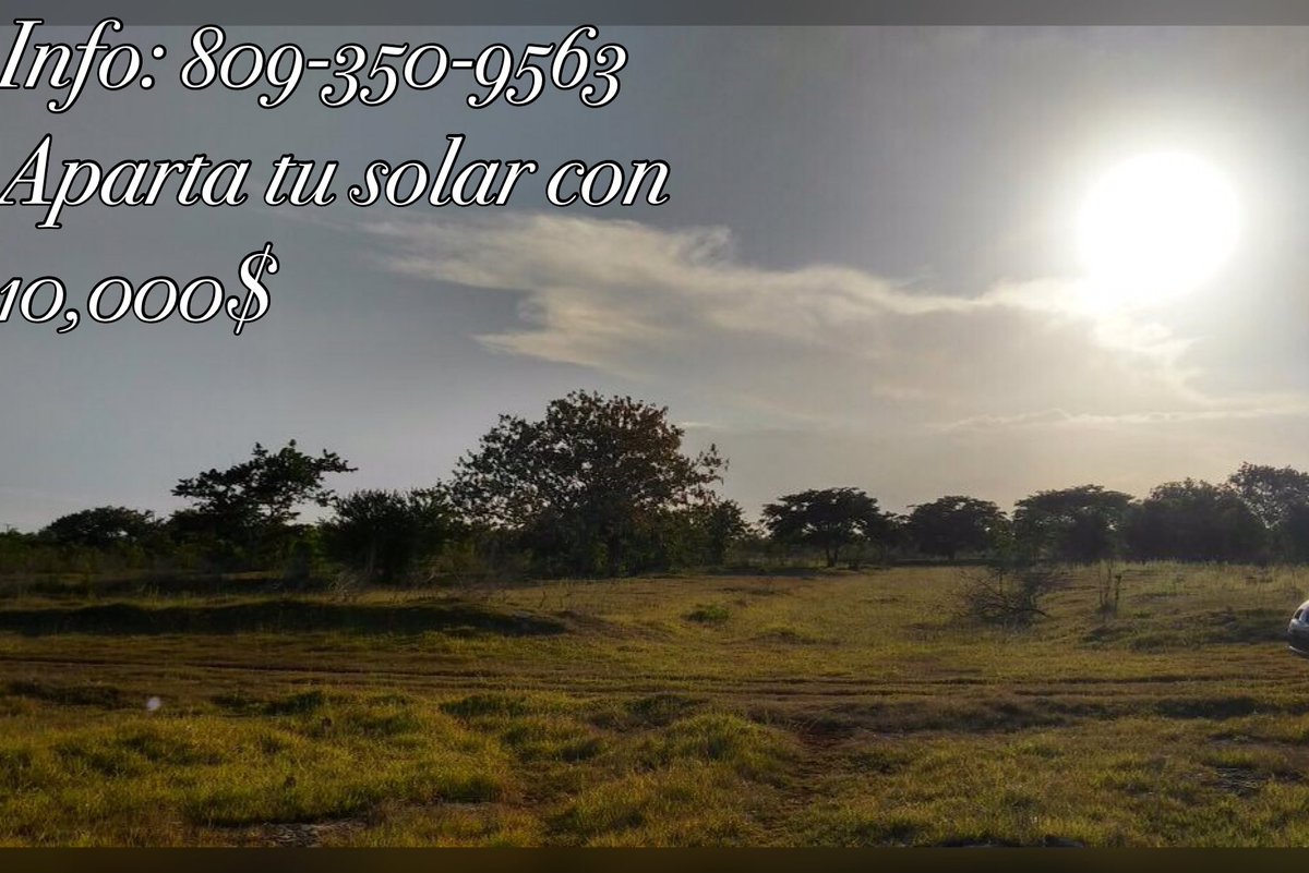 EducateJuventud's tweet photo. Aprovecha las  facilidades con la venta de #Solares a crédito en Carretera San Pedro la Romana Km3. 809-350-9563
Separa con diez mil https://t.co/5puVhCVkpv