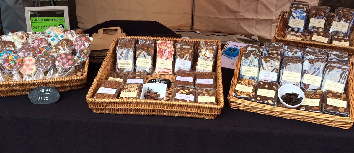 levymarket's tweet photo. Guess who's back at @levymarket? Only the chocolate queen herself... @Cocoa_NutGrove! Chocolate slabs and OMG, that salted caramel sauce. https://t.co/dnIKRNdR4S