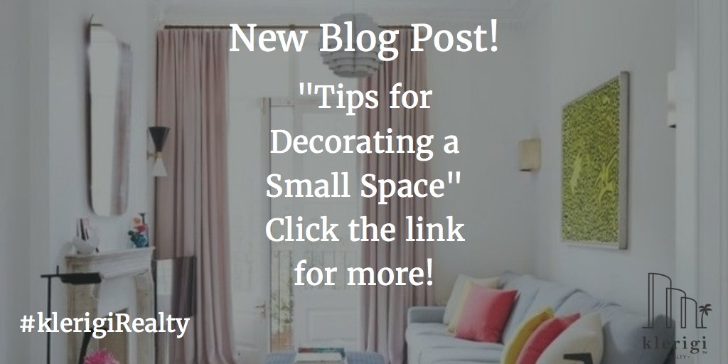 KlerigiRealty's tweet photo. https://t.co/WiYkWEgHFt #Miami #Decorating #InteriorDesign #Designing #SmallSpaces #Tips #klerigiRealty https://t.co/qp3yVY5IfW