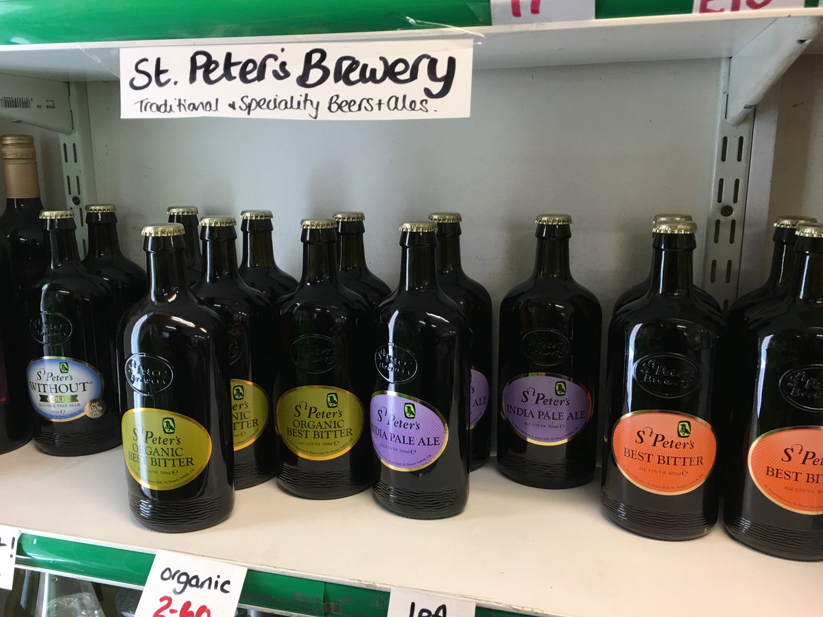 Now stocking St Peter’s beers and ales. #Southwold #stpetersbrewery