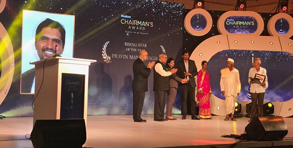 Mindtree_Ltd's tweet photo. Congratulations to Pravin Manik Wagh - "Rising Star of the Year" Award #BestofMindtree #ChairmansBest #ChairmansAward2017 https://t.co/YTjQM4D9hy
