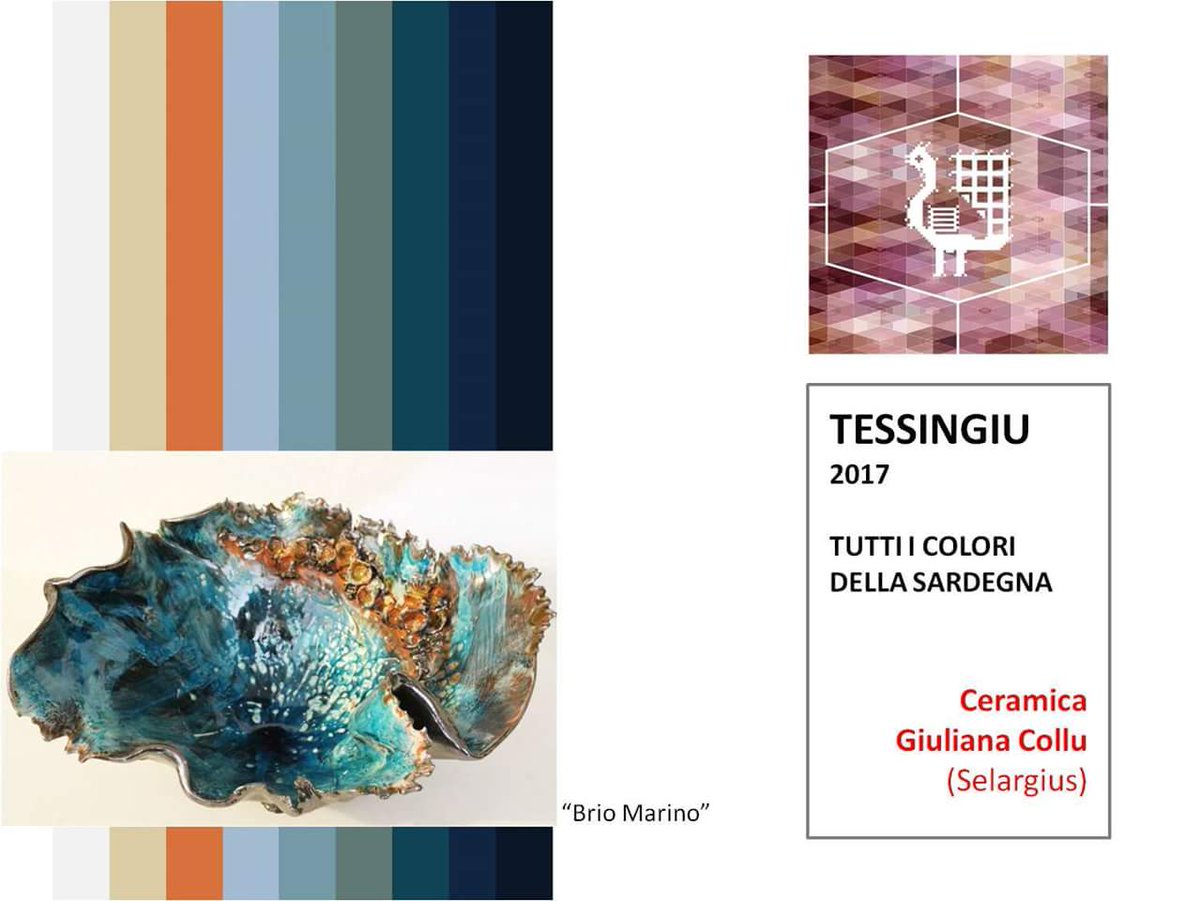 tessingiu's tweet photo. Giuliana Collu firma una linea #ceramica ispirata al #mare della #Sardegna, ne evoca forza, essenza, pathos. #tessingiu #Samugheo https://t.co/pQc8tucTaJ