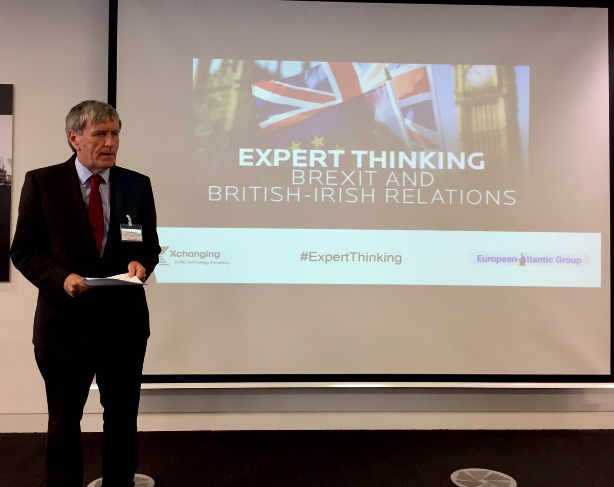 eevriviades's tweet photo. At #ExpertThinking seminar w @DanMulhall on #Brexit & British - Irish relations; unique relationship; as ever he speaks clear text #Ireland https://t.co/OLrvbBePoR