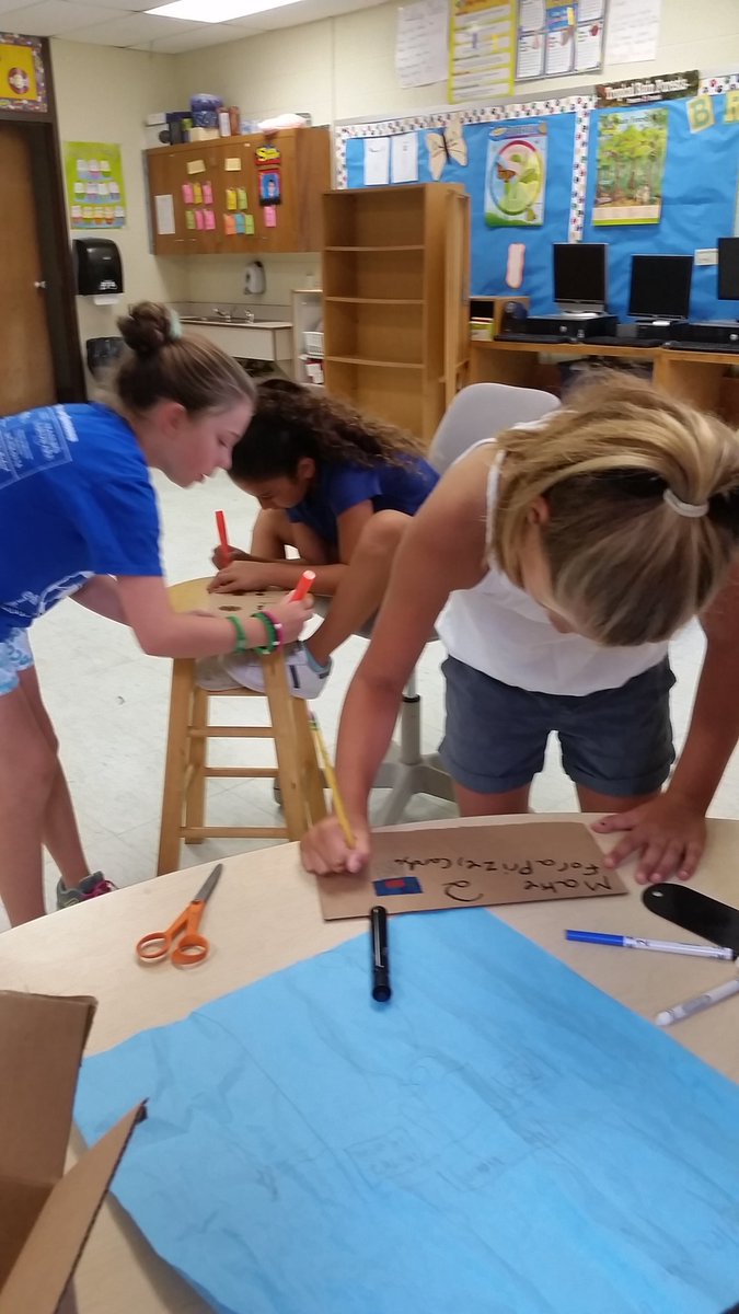 TZiegelhofer's tweet photo. Just the beginning of our Cardboard Carnival Projects!!! @RyanBrood4 @ARPanthers #arstemcamp2017 https://t.co/0zJj8YgrWM