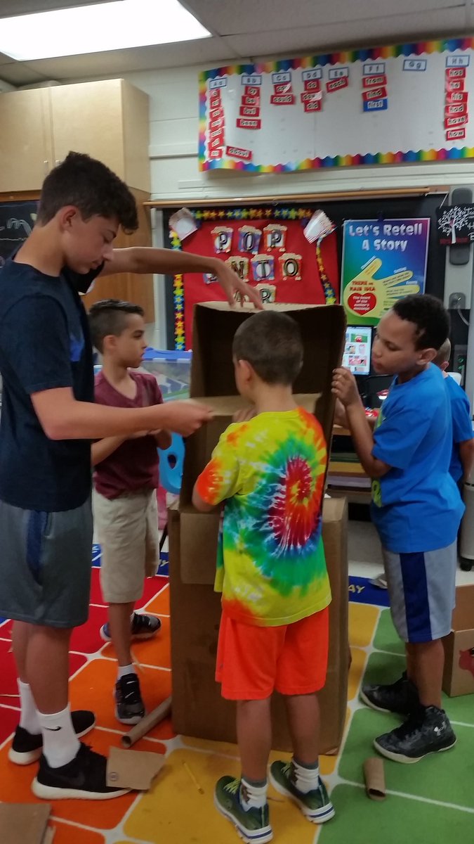TZiegelhofer's tweet photo. Just the beginning of our Cardboard Carnival Projects!!! @RyanBrood4 @ARPanthers #arstemcamp2017 https://t.co/0zJj8YgrWM
