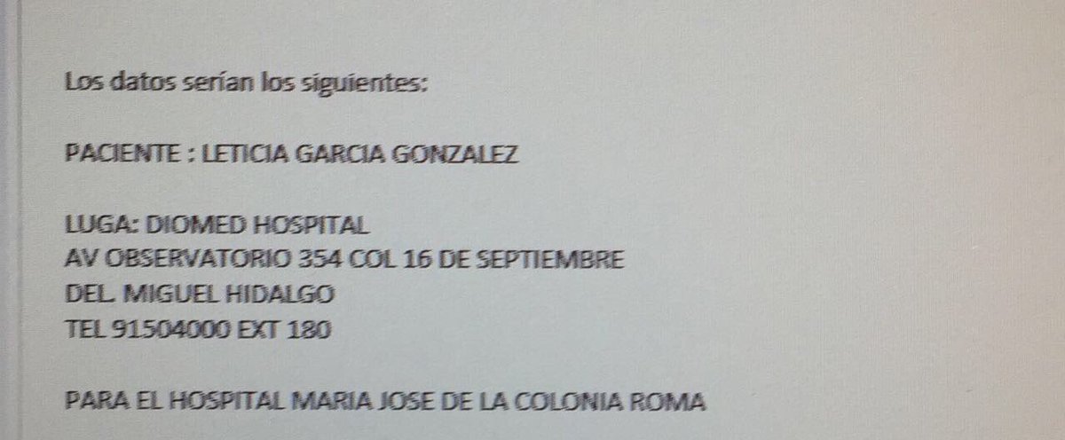 RICH_MARGALEFF's tweet photo. ¡Hola!Necesito su ayuda,se requiere donadores para la Sra.Leticia Garcia González en hospital DIOMED Nos piden comprobante envíalo GRACIAS🙏🏽 https://t.co/RiwEiGSY10