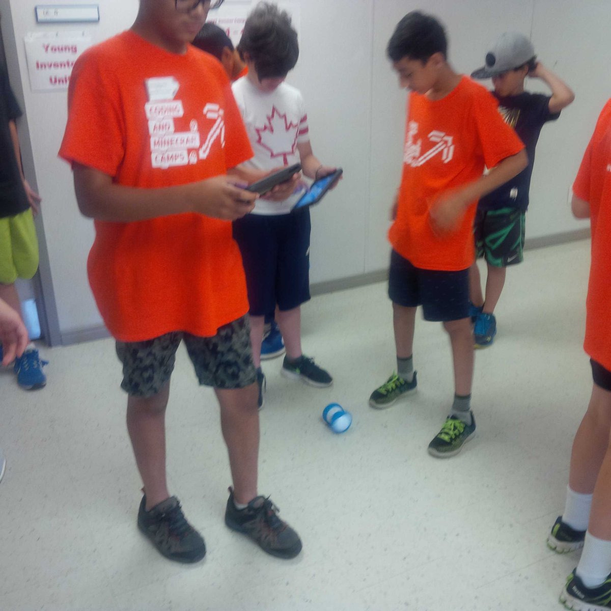 The race is on. #codingsummercamp. #uoitFacEd