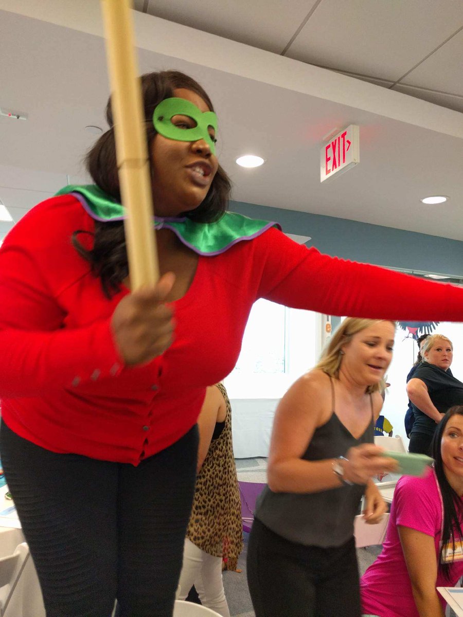 sgulley27's tweet photo. Showing off my ninja turtle super powers!!! #LEARNPLAYGROW #cdworkshop17 #nunchucks #superpower https://t.co/N9kpHX6VZJ