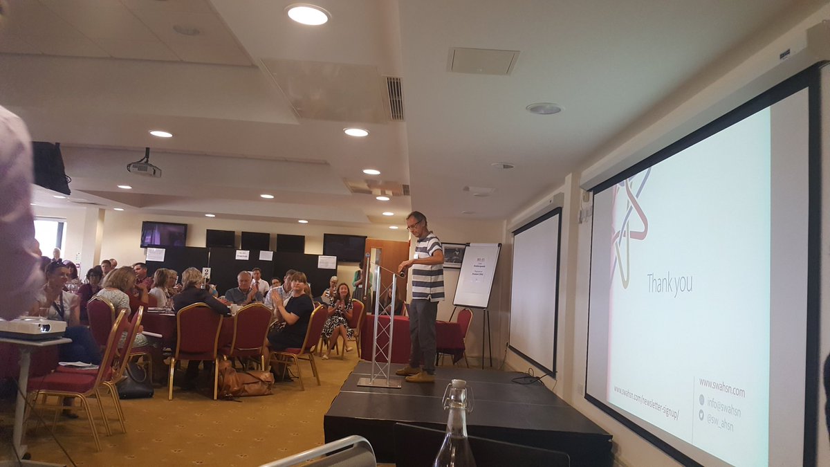 HealthInSW's tweet photo. .@julianbel1 tells #NMoCNetwork delegates about the success of @FromeMedPractic 'If you can't show a change is an improvement, don't do it' https://t.co/kitSpV636J