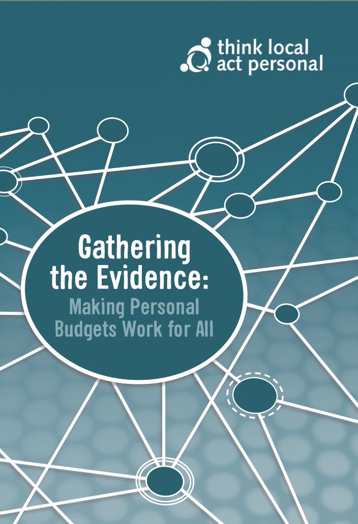 TLAP1's tweet photo. The #gatheringtheevidence report shows how we need to gather further evidence to ensure that #personalbudgets work for all @ruthhardy22 https://t.co/nQrxAswpKk