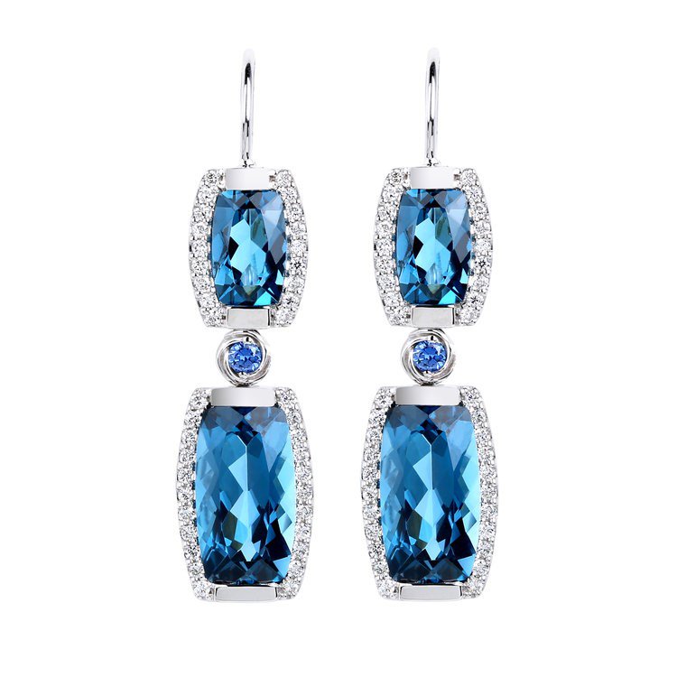 agta_gems's tweet photo. #AGTADailyGem:14K white gold earrings featuring blue Topaz accented with blue Sapphires and Diamonds from #AGTAMember, @JTJewelry #BuyAGTA https://t.co/LwWg7hVSeL
