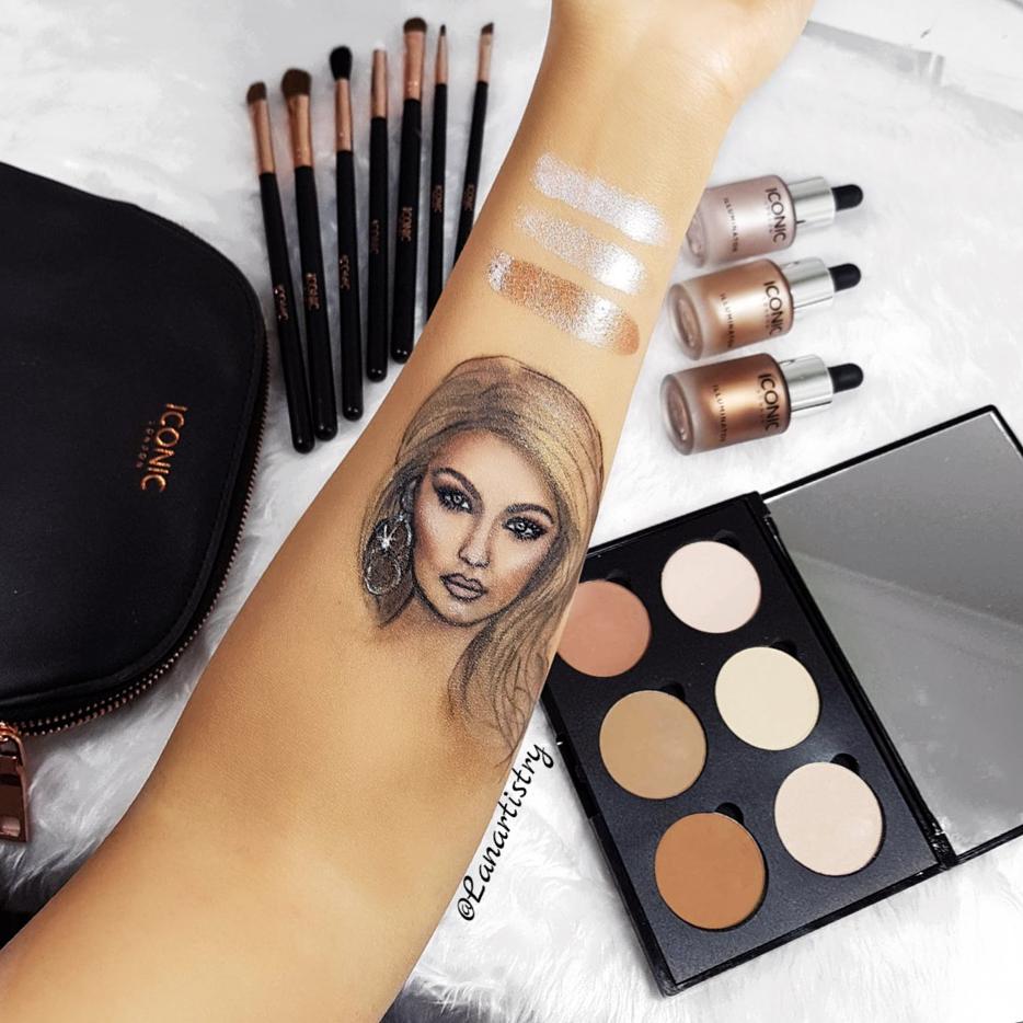 Who doesn't love #GigiHadid 😍😄 All done with #makeup #norvina #abh #art