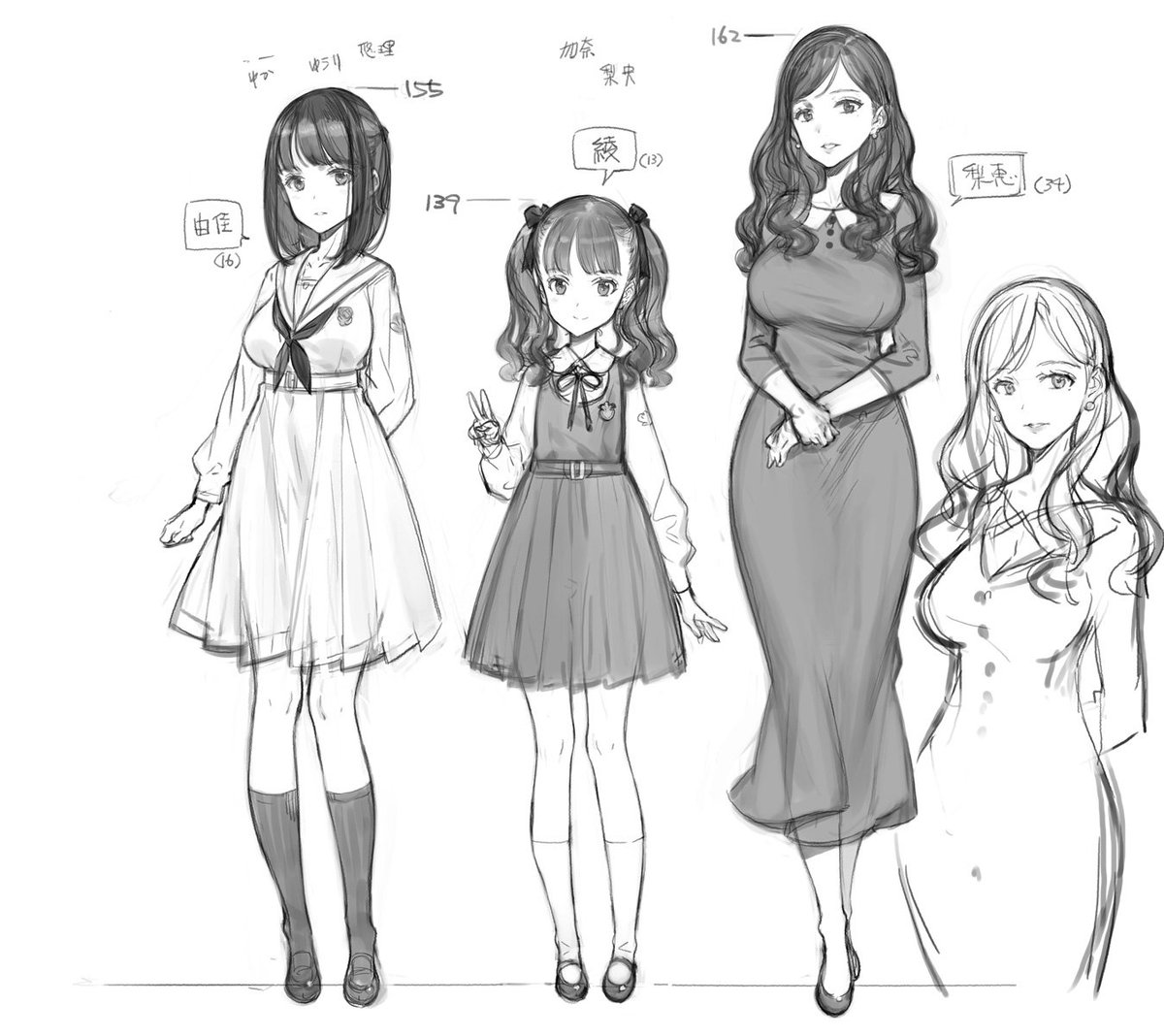 大槍葦人 謎の企画のキャラデザ絵 Q 大槍葦人 謎の企画のキャラデザ絵 Q