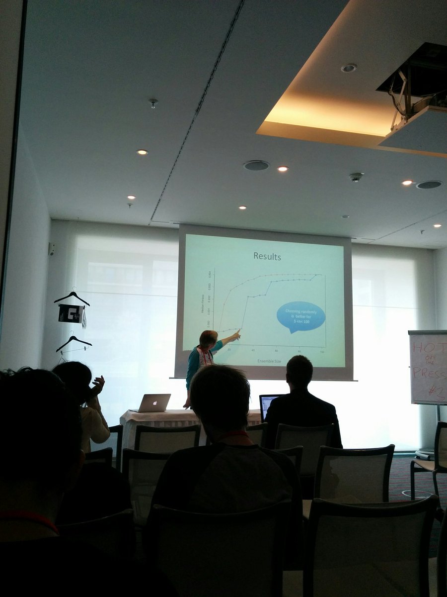 Mosab Bazargani (@mbazargani) on Twitter photo <a href="/HartEmma/">Prof. Emma Hart</a> presents her work jointly don w/ Kevin Sim in "On constructing ensembles for combinatorial optimisation" at #GECCO2017 <a href="/GECCO2017/">GECCO 2017</a> <a href="/HartEmma/">Prof. Emma Hart</a> presents her work jointly don w/ Kevin Sim in "On constructing ensembles for combinatorial optimisation" at #GECCO2017 <a href="/GECCO2017/">GECCO 2017</a>