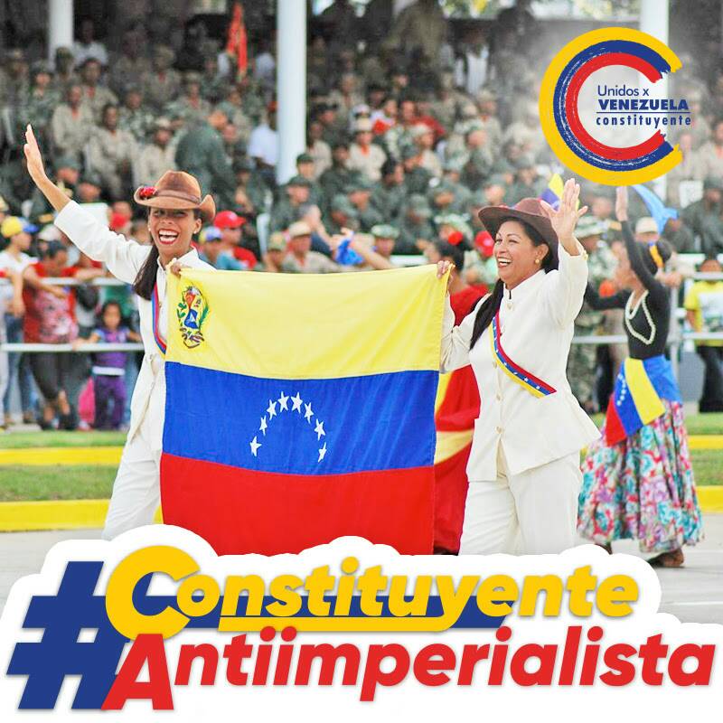 VillegasPoljak's tweet photo. Somos Venezuela, somos #ConstituyenteAntiimperialista https://t.co/7jHU4HbElt