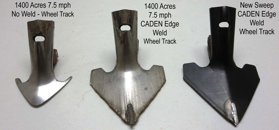 AgVentive's tweet photo. Compare Caden Edge sweep to a traditional sweep! Both ran side-by-side for 1400 acres. More at https://t.co/Q7PUUhfnFK #tillage #cultivate17 https://t.co/IhS8WnkWcU