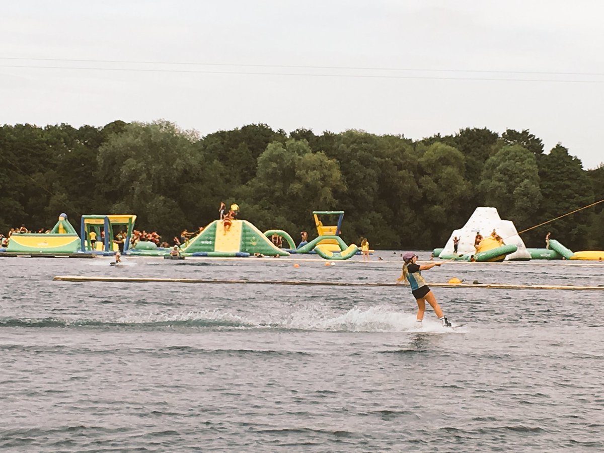 My new favourite place! <a href="/nfwpfun/">NewForestWaterPark</a> (not me on the wake board....next time!) #newforestaquapark