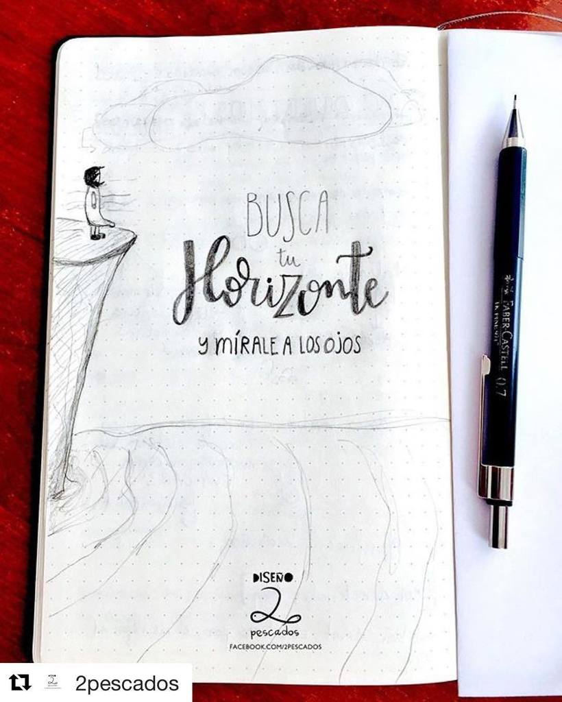 nanete's tweet photo. A mirarse a los ojos todo el mundo!!! #2pescados #ilustracion #illustrator #sketch #boceto #lettering #amano #handmade #calligraphy #caligr… https://t.co/cp8anR8dmT